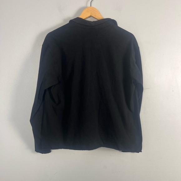 Frank & Eileen - PATRICK Popover Henley in black size medium flaw - Picture 5 of 8